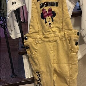 Yellow Disney Kids Overalls